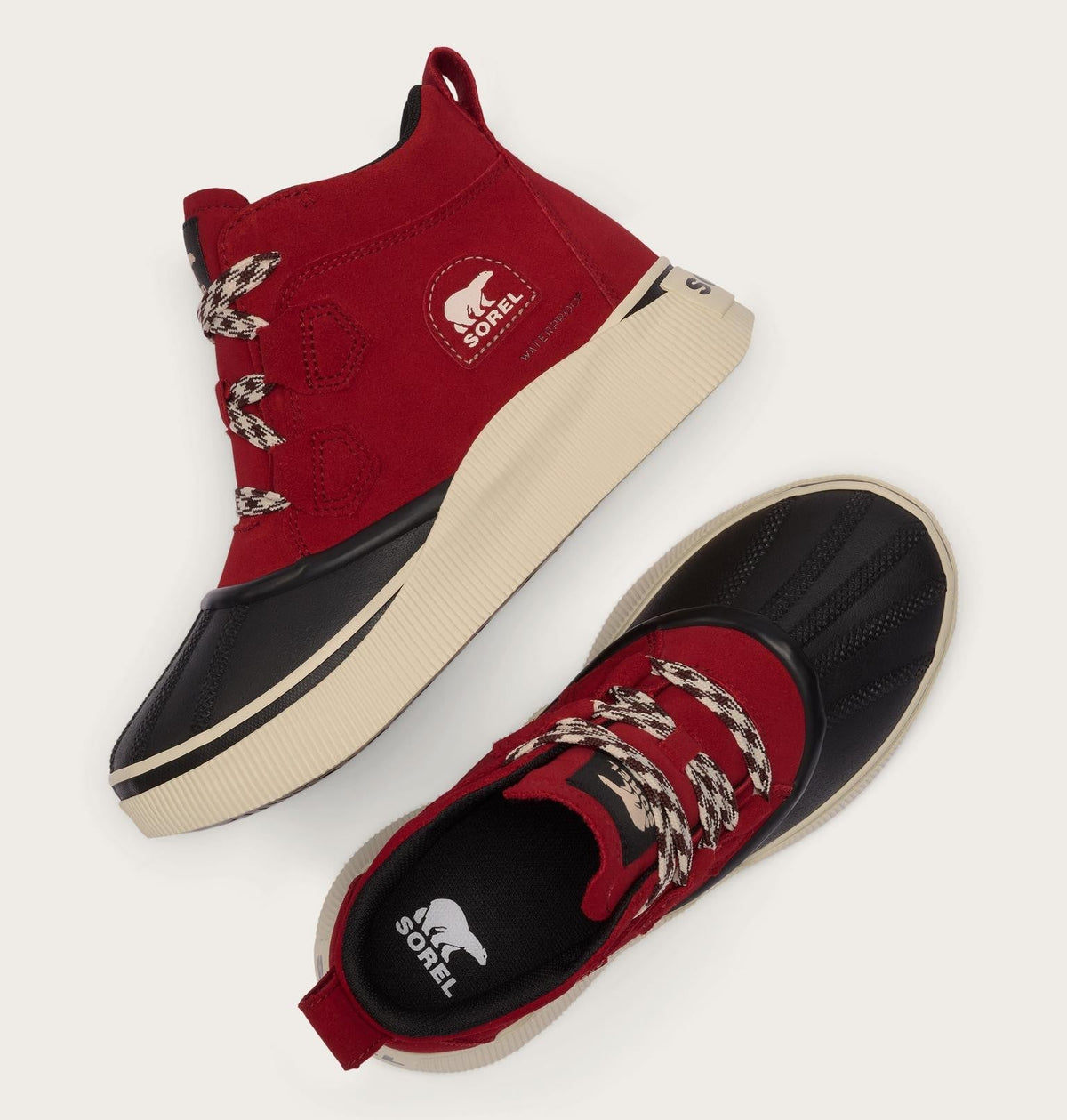 Out N About™ IV Classic Women's Waterproof Boot - Red Dahlia, Black
