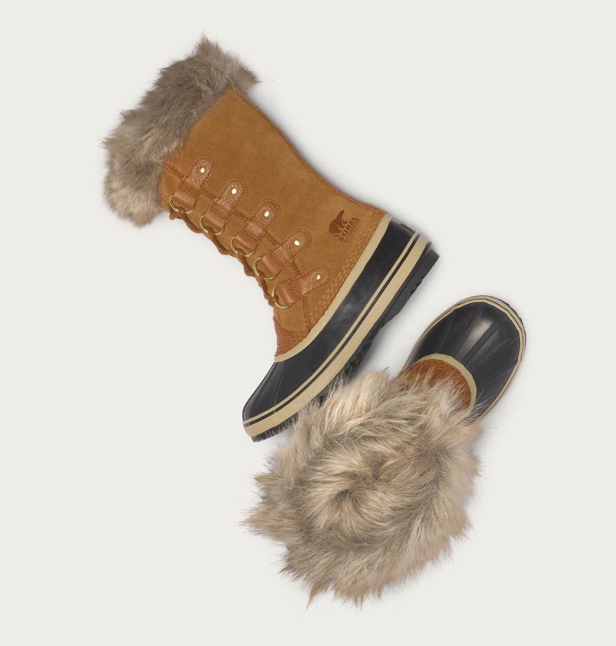 JOAN OF ARCTIC™ Women's Waterproof Boot - Camel Brown, Black