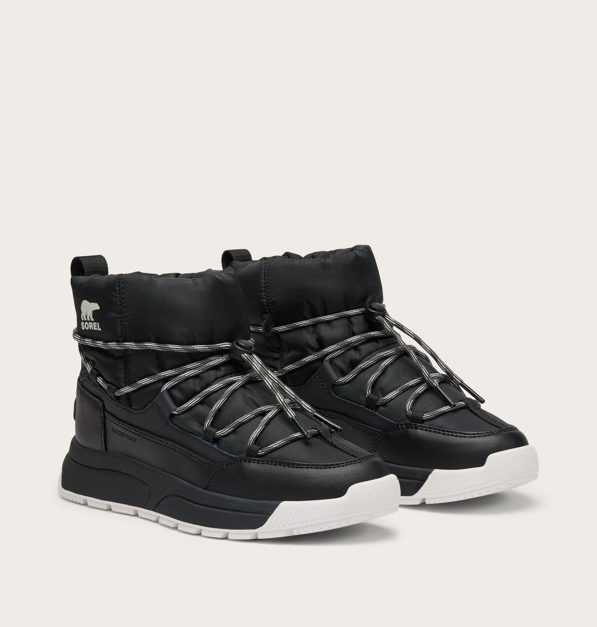 WHITNEY™ III Women's Waterproof Slip-On Boot - Black, Sea Salt
