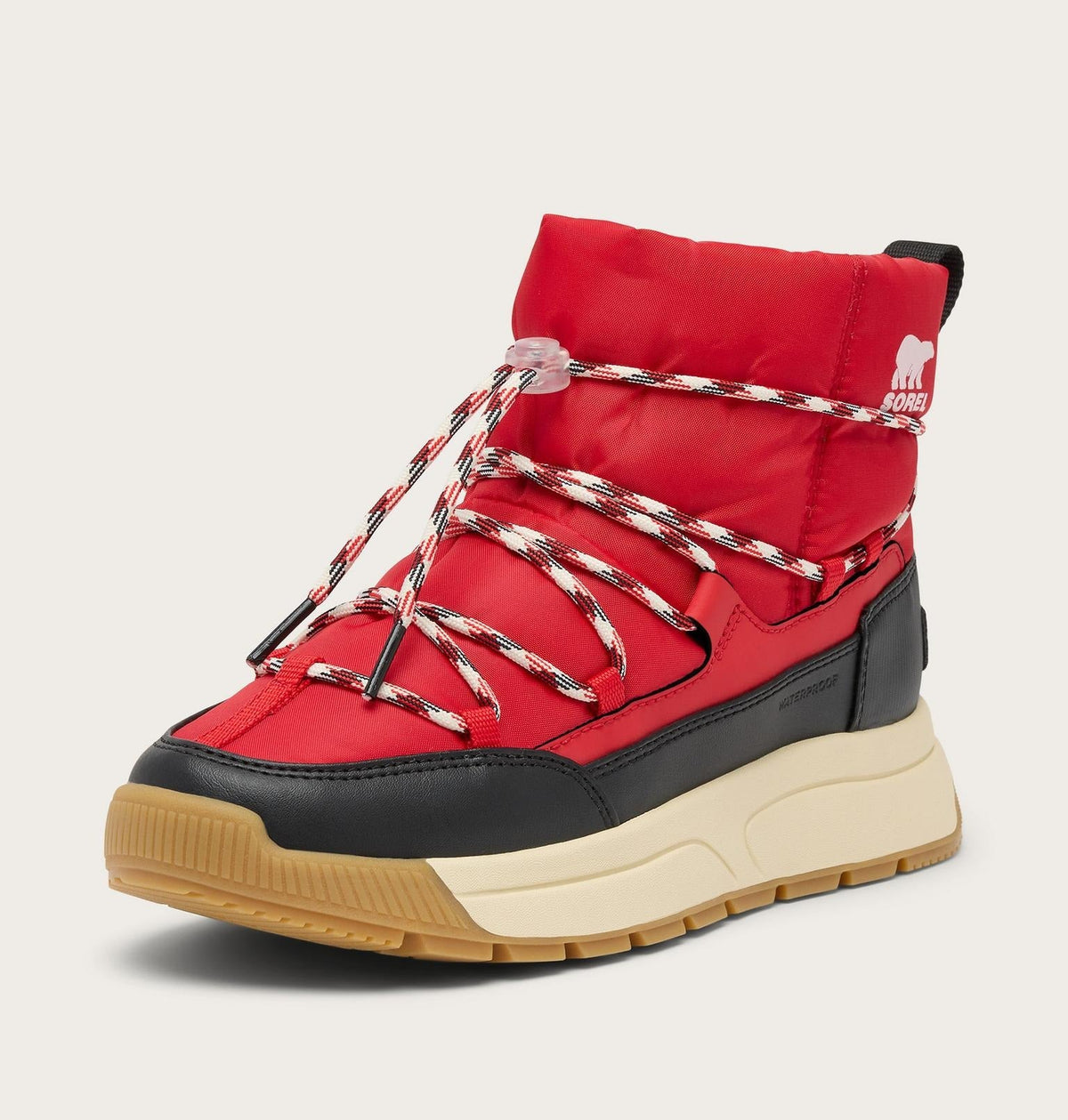 WHITNEY™ III Women's Waterproof Slip-On Boot - Bright Red, Black