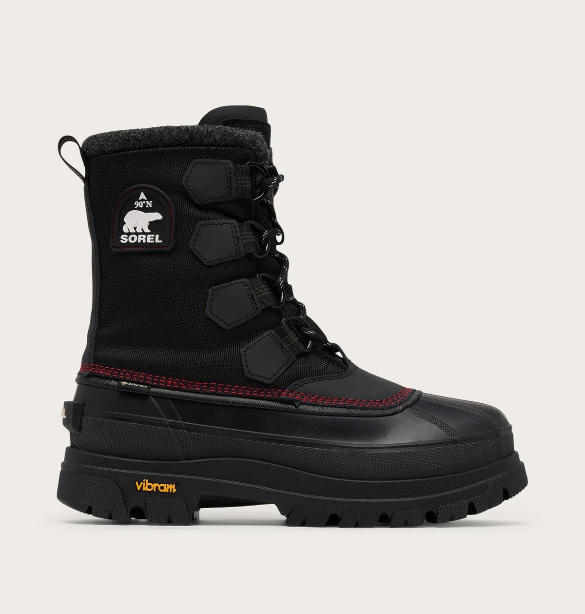 Caribou Horizon™ GTX Men's Winter Boot - Black, Bright Red