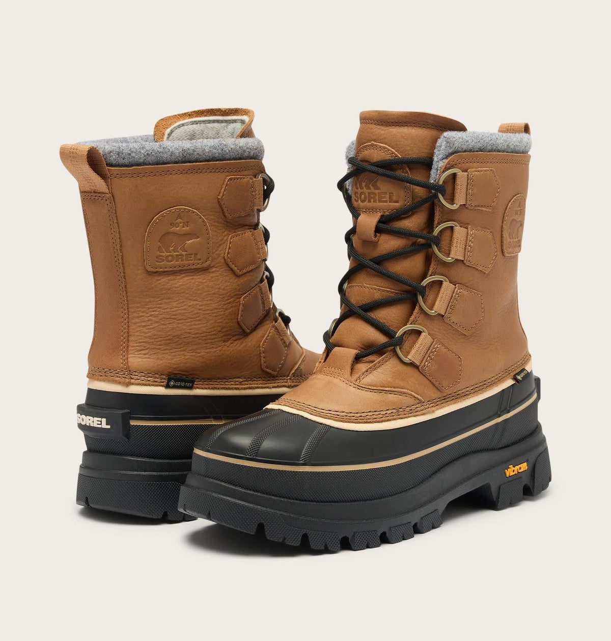 Caribou Horizon™ GTX Men's Winter Boot - Caribou Buff, Black