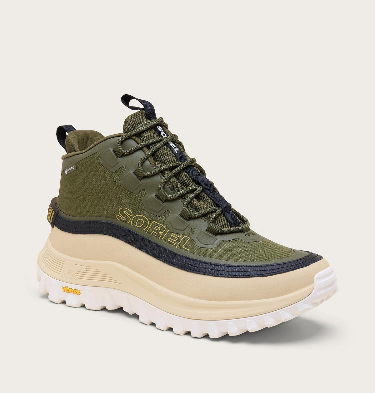 CALLSIGN HORIZON™ MID GTX Men's Waterproof Sneaker - Utility Green, Honey White
