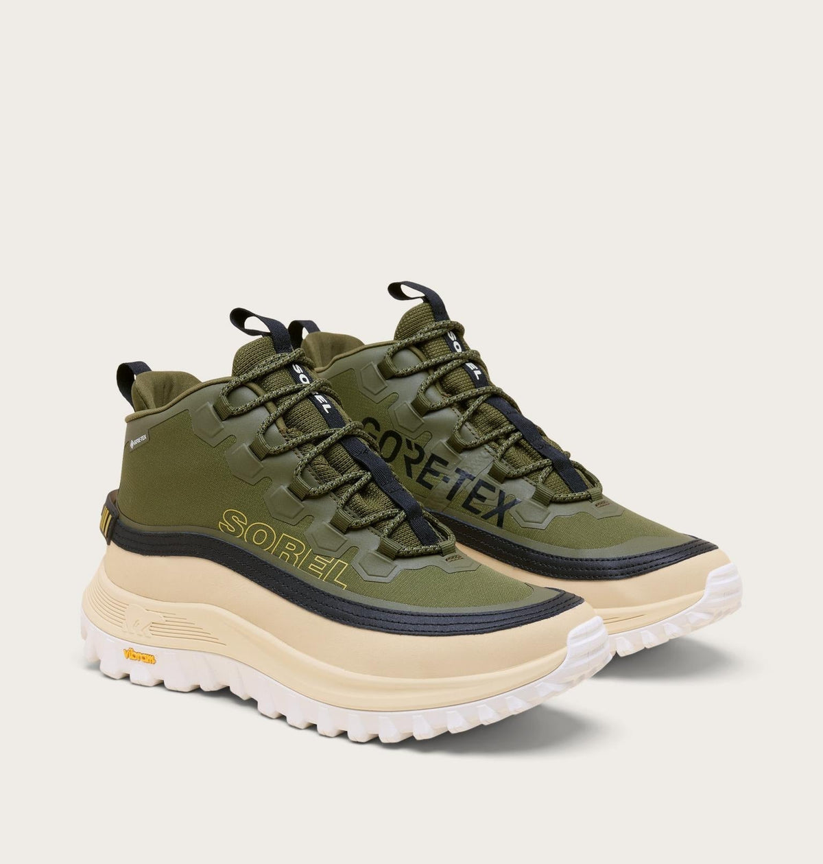 CALLSIGN HORIZON™ MID GTX Men's Waterproof Sneaker - Utility Green, Honey White