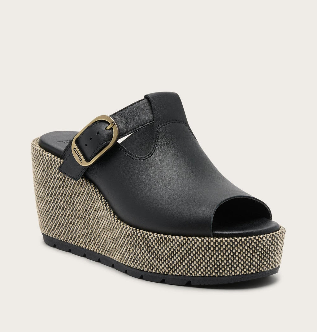 Sunpeak™ Wedge Slide Women's Sandal - Black, Natural