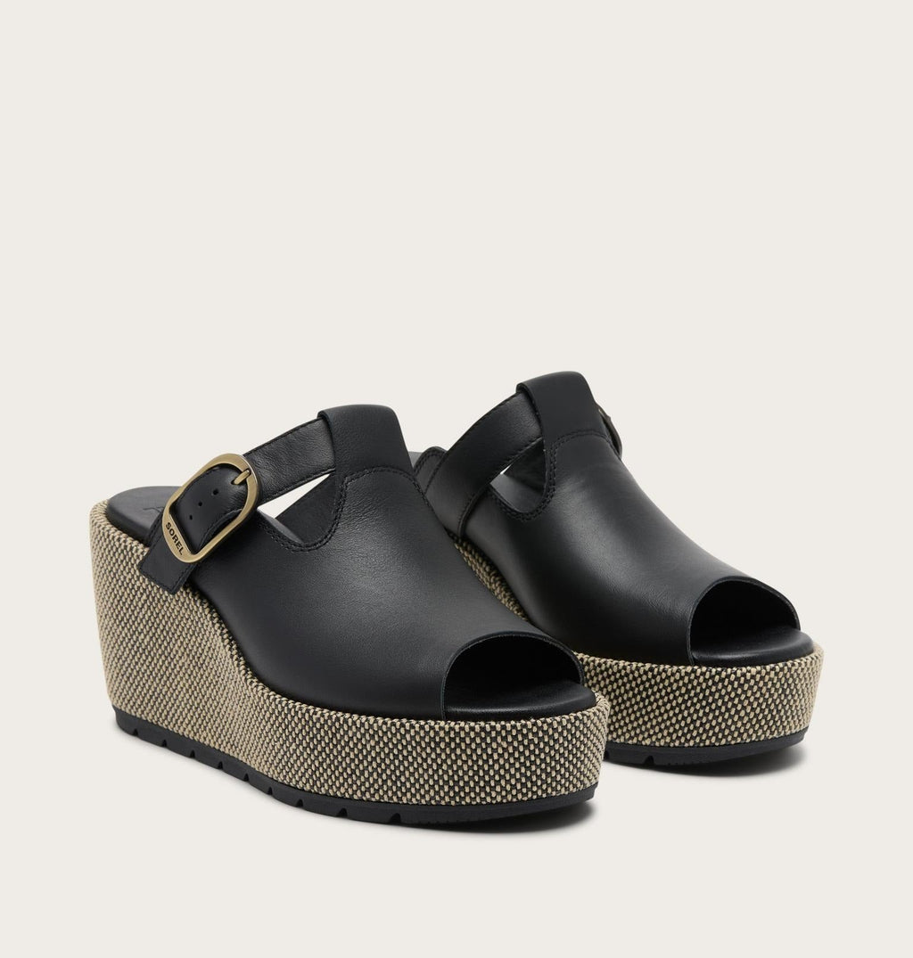 Sunpeak™ Wedge Slide Women's Sandal - Black, Natural