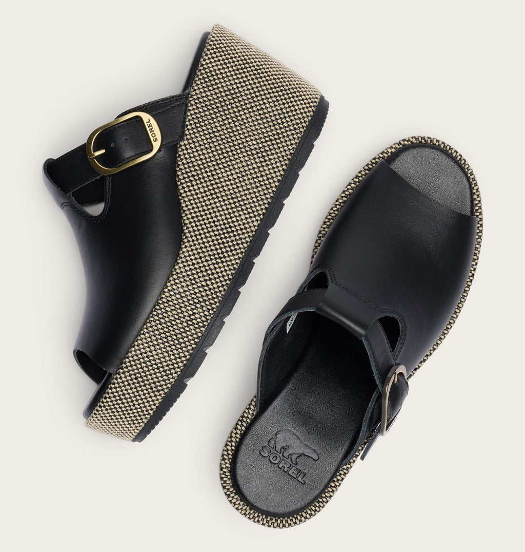 Sunpeak™ Wedge Slide Women's Sandal - Black, Natural