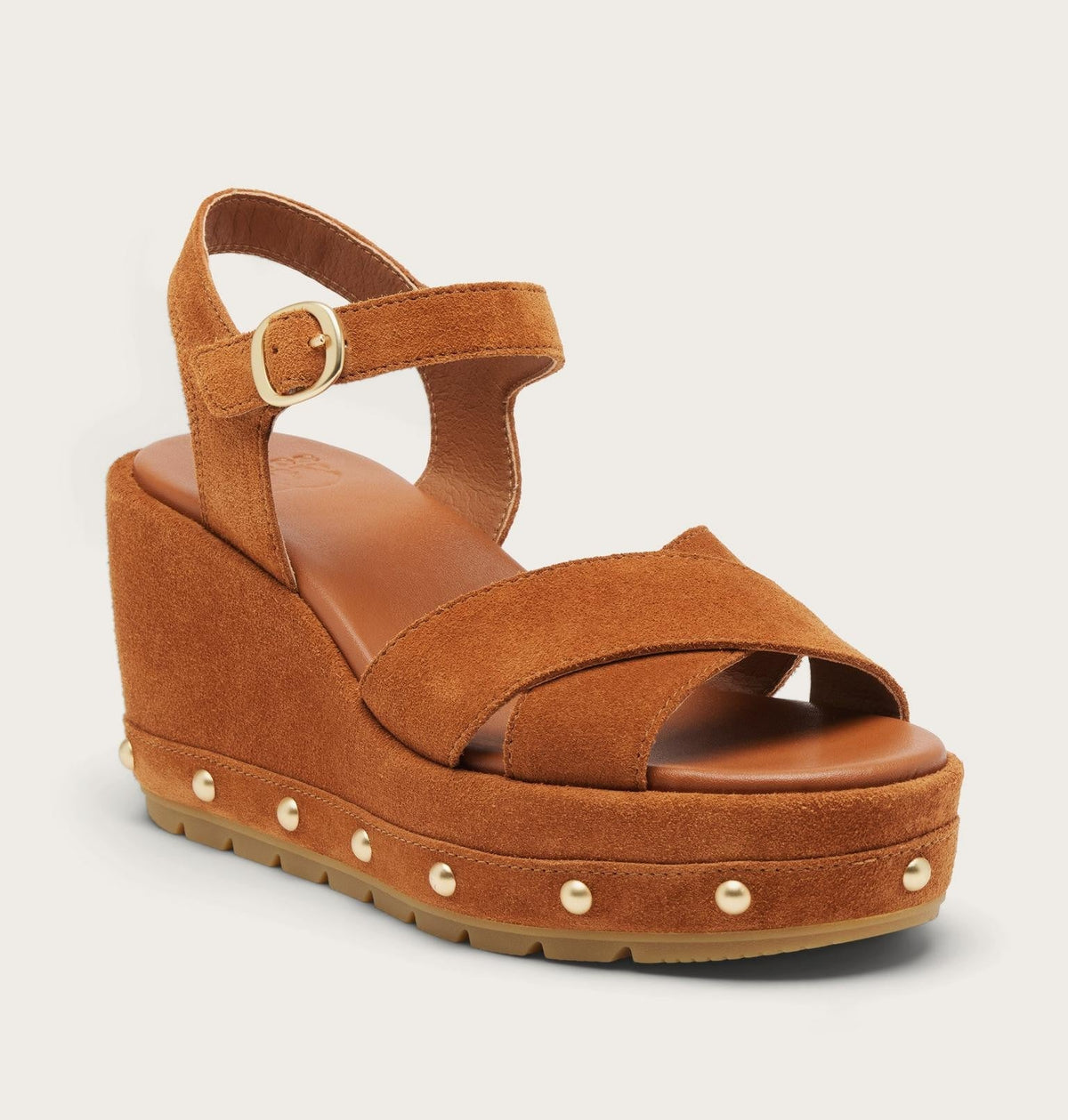 Sunpeak™ Wedge Ankle Strap RVT Women's Sandal - Iced Tea, Gum 16