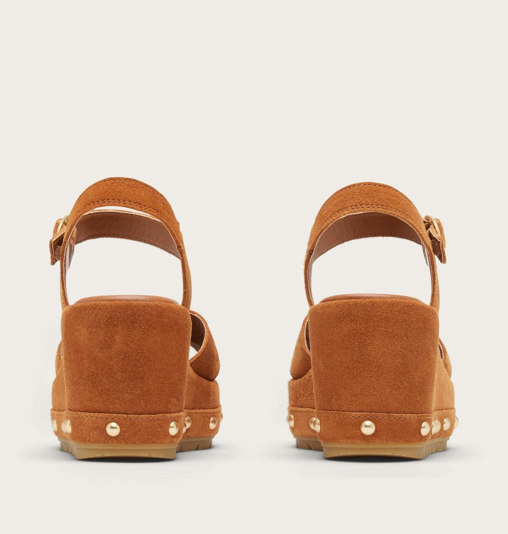 Sunpeak™ Wedge Ankle Strap RVT Women's Sandal - Iced Tea, Gum 16