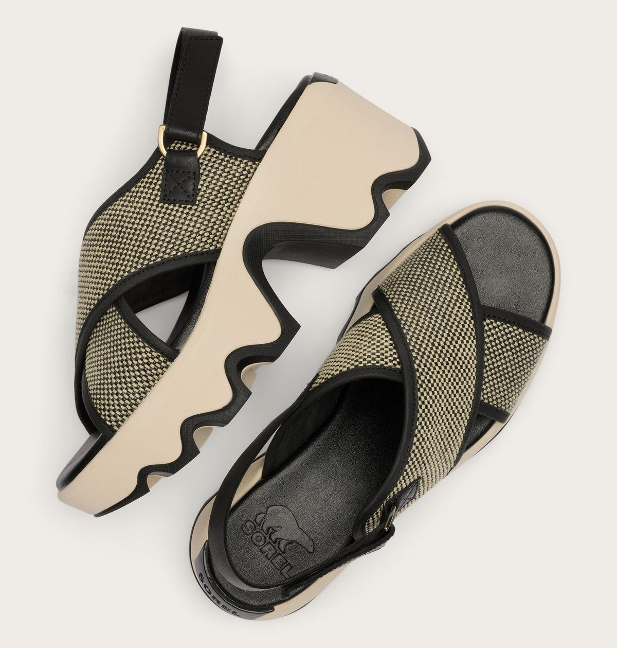 Kinetic™ Aura Slingback TXT Women's Sandal - Black, Bleached Ceramic