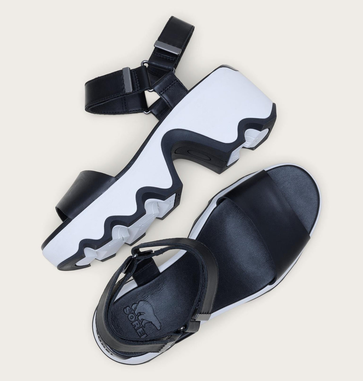 Kinetic™ Aura Y-Strap Women's Sandal - Black, Sea Salt