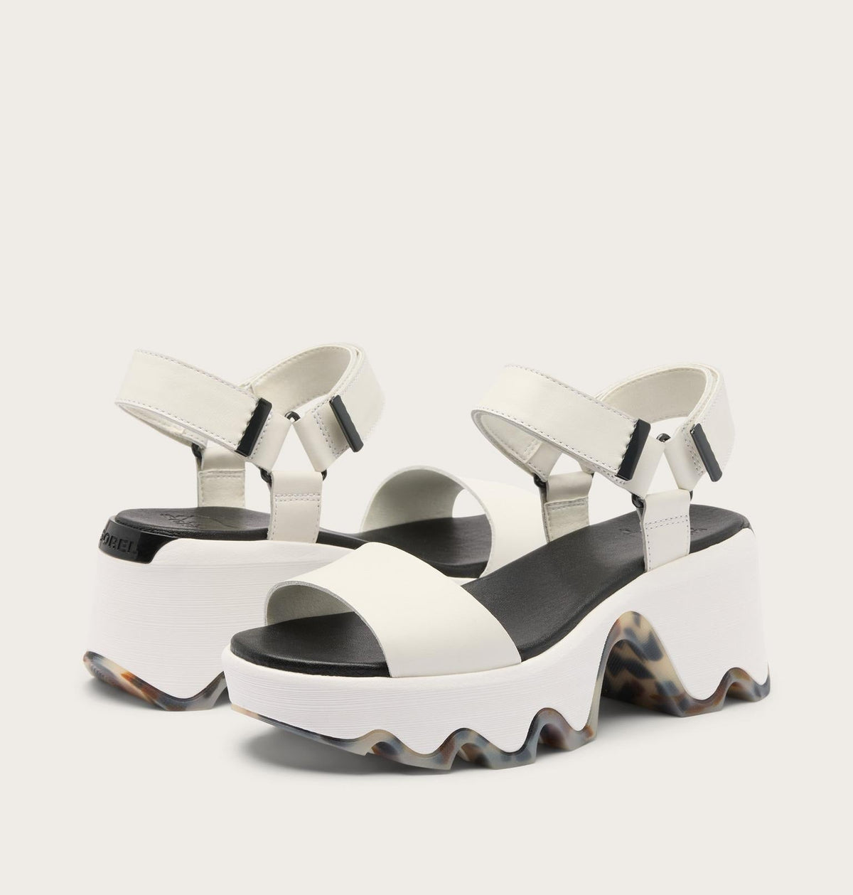Kinetic™ Aura Y-Strap Women's Sandal - Sea Salt, Black