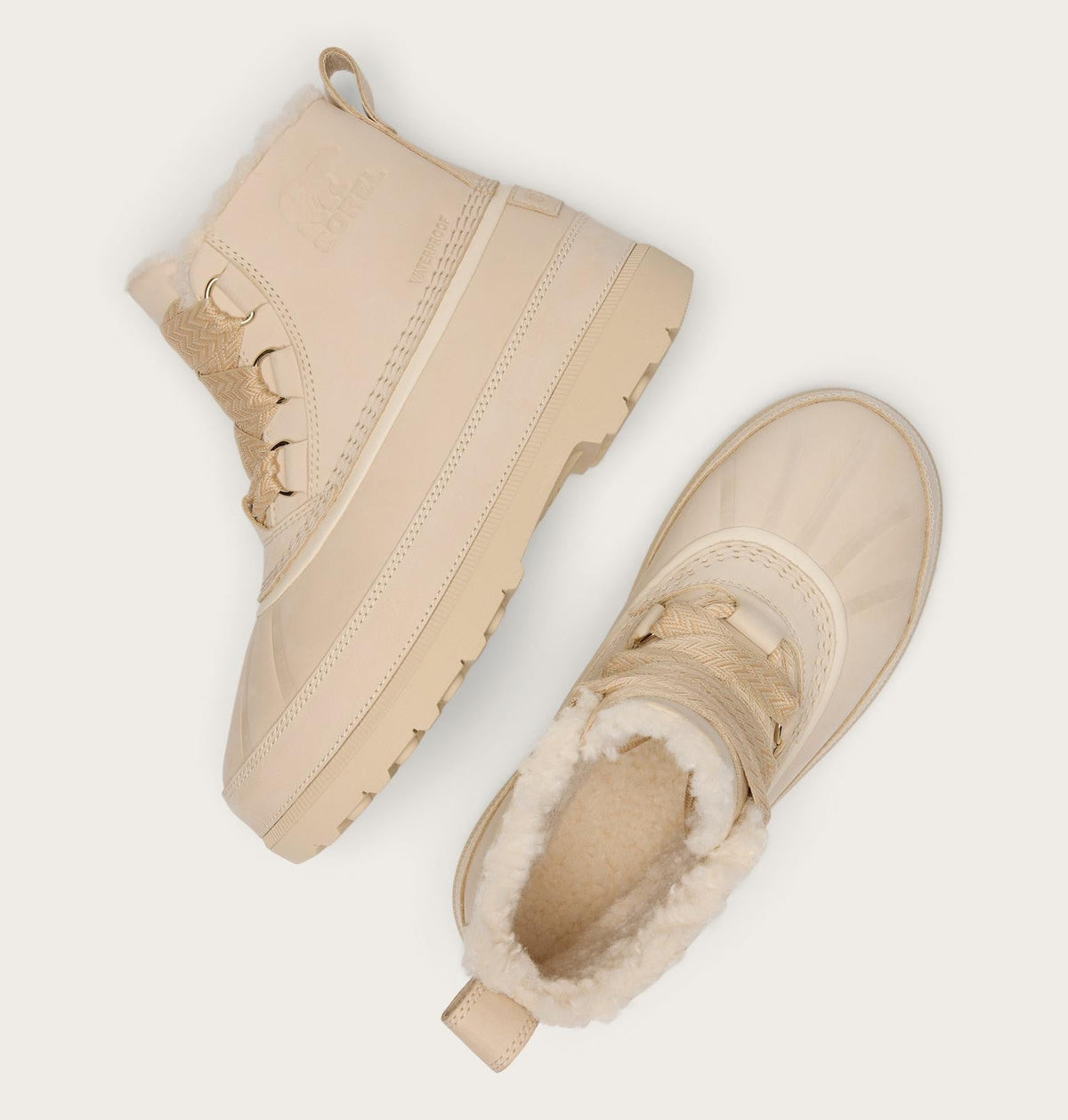 Ambler™ Fireside Chukka Women's Waterproof Boot - Bleached Ceramic, Warm Gold