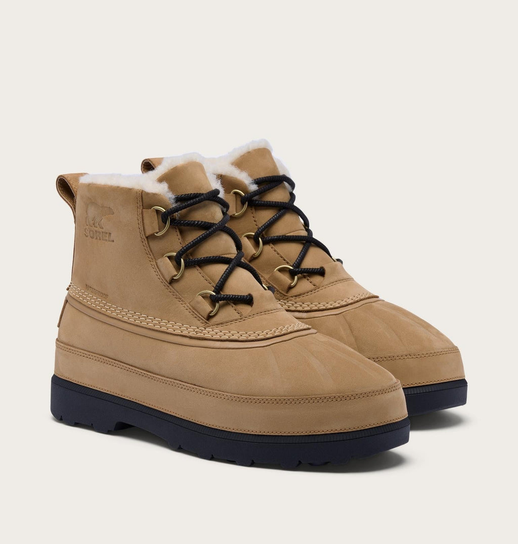 Ambler™ Fireside Chukka Men's Waterproof Boot - Caribou Buff, Black
