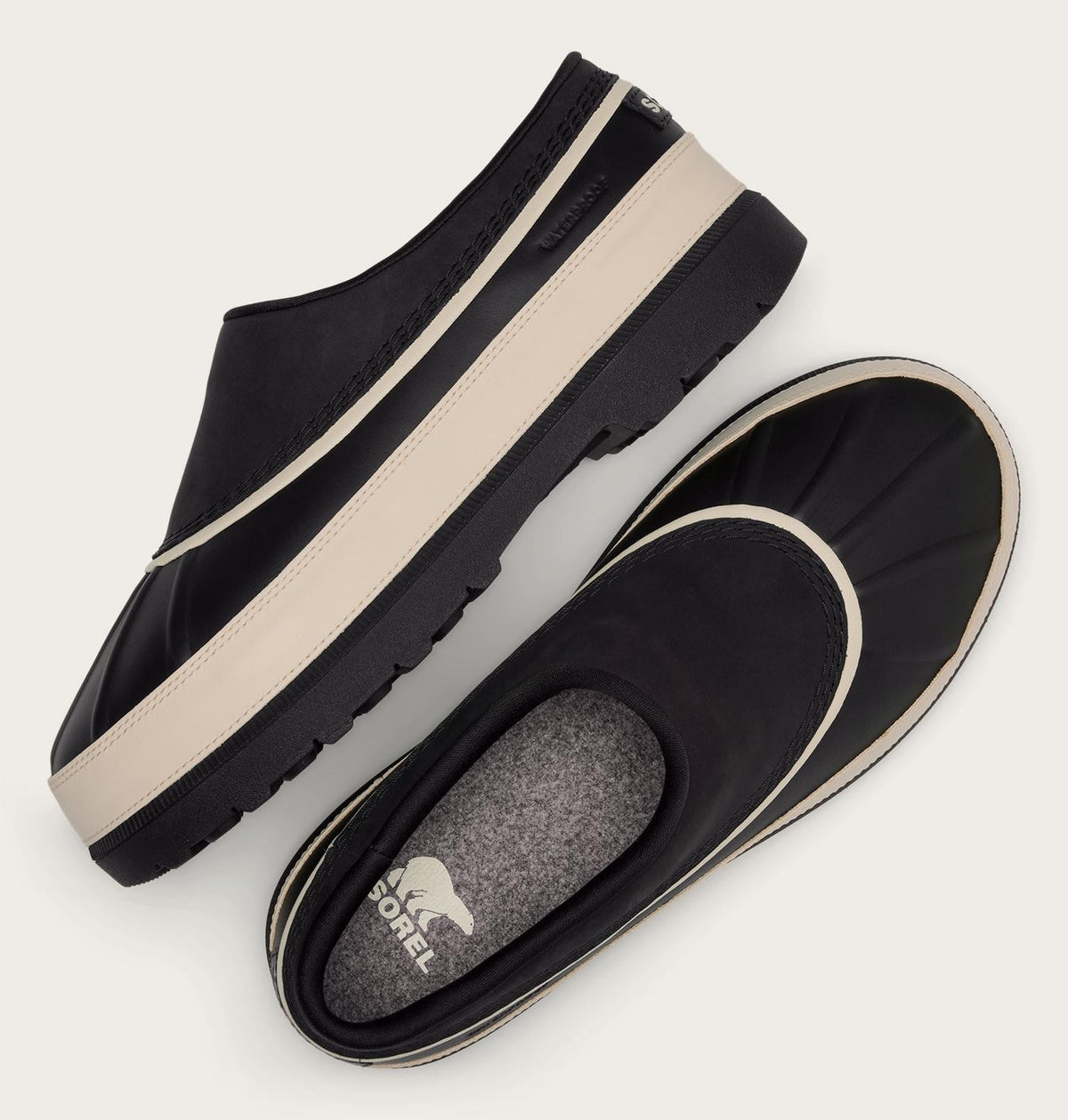 Ambler™ Waterproof Men's Clog - Black, Dark Stone