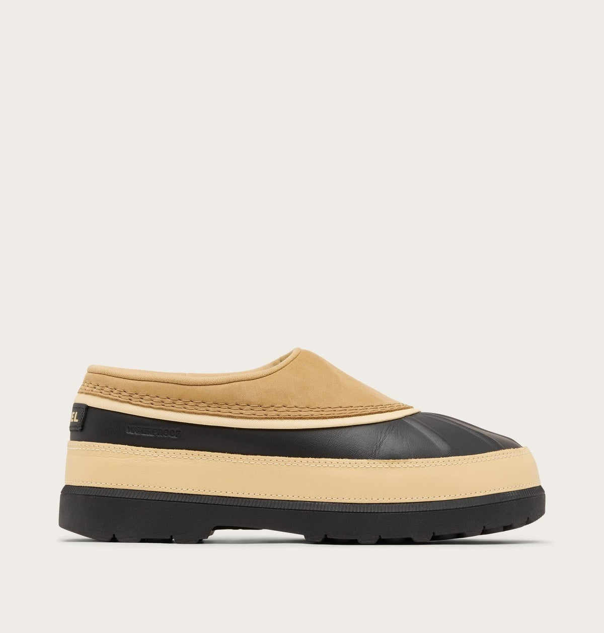 Ambler™ Waterproof Men's Clog - Caribou Buff, Black
