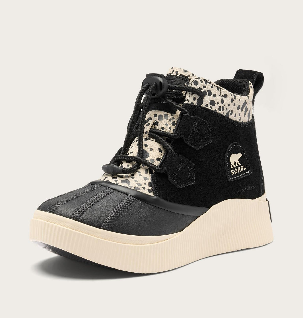 Big Kids Out N About™ IV Classic Waterproof Boot - Black, Chalk