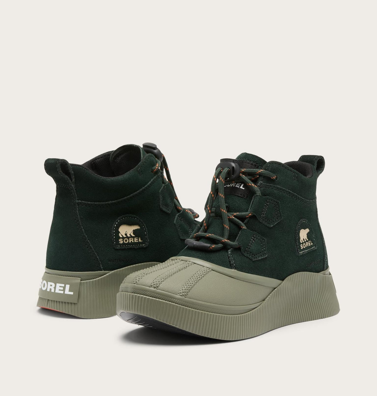 Big Kids Out N About™ IV Classic Waterproof Boot - Deep Woods, Stone Green
