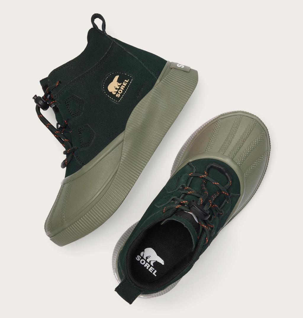 Big Kids Out N About™ IV Classic Waterproof Boot - Deep Woods, Stone Green