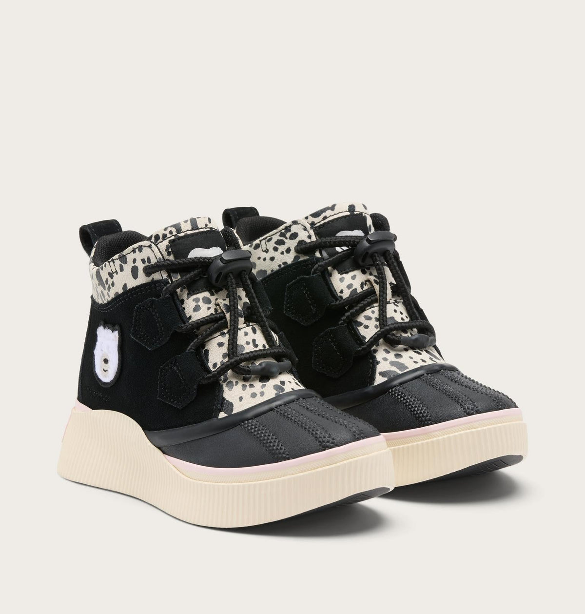 Little Kids Out N About™ IV Classic Waterproof Boot - Black, Pink Salt