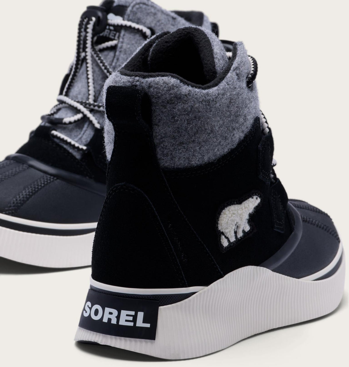 Big Kids Out N About™ IV Chillz Winter Boot - Black, Chalk