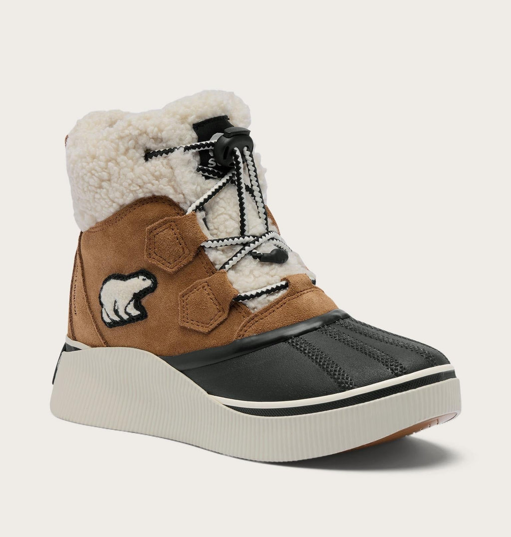 Big Kids Out N About™ IV Chillz Winter Boot - Taffy Leather, Black