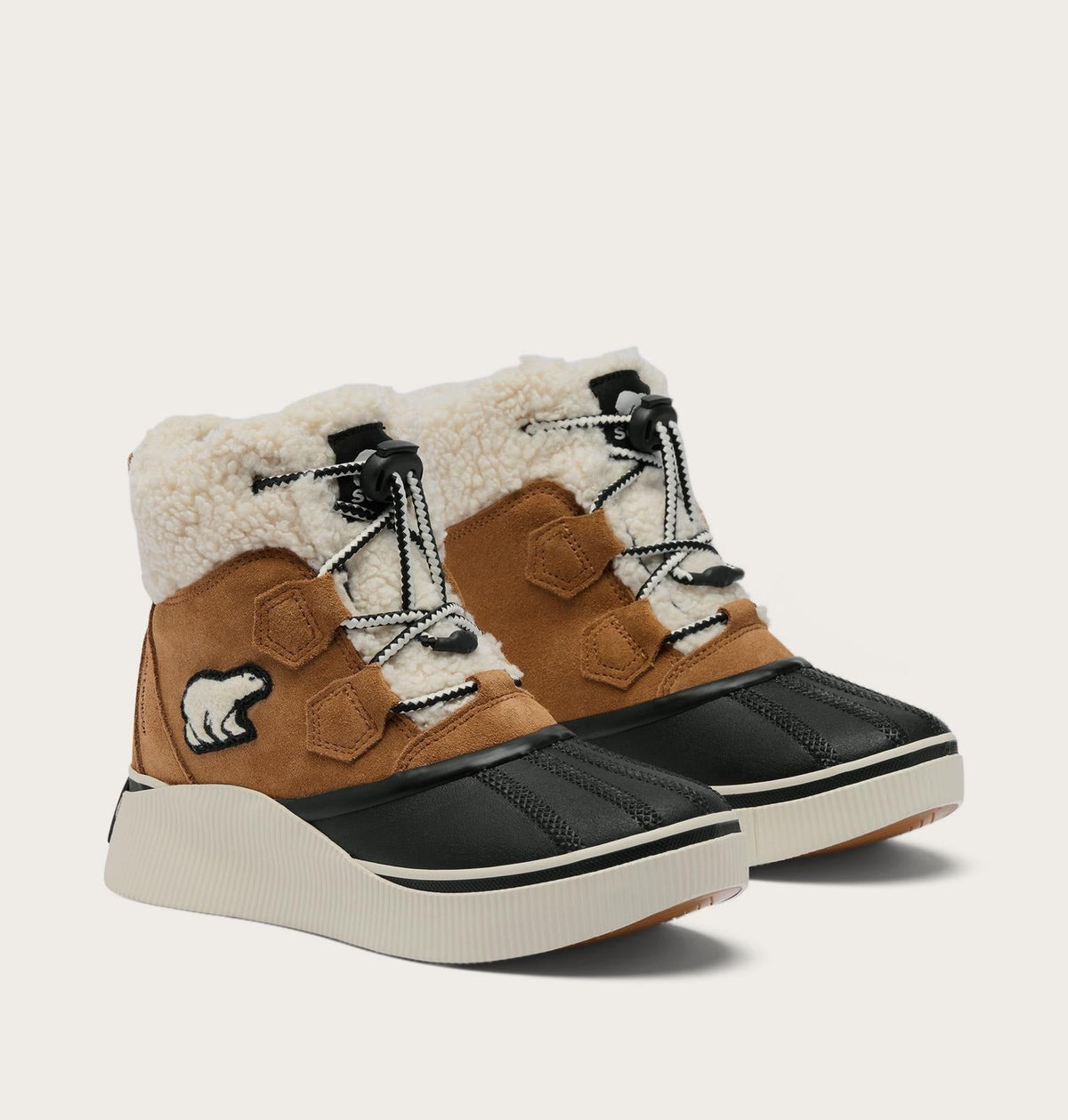 Big Kids Out N About™ IV Chillz Winter Boot - Taffy Leather, Black