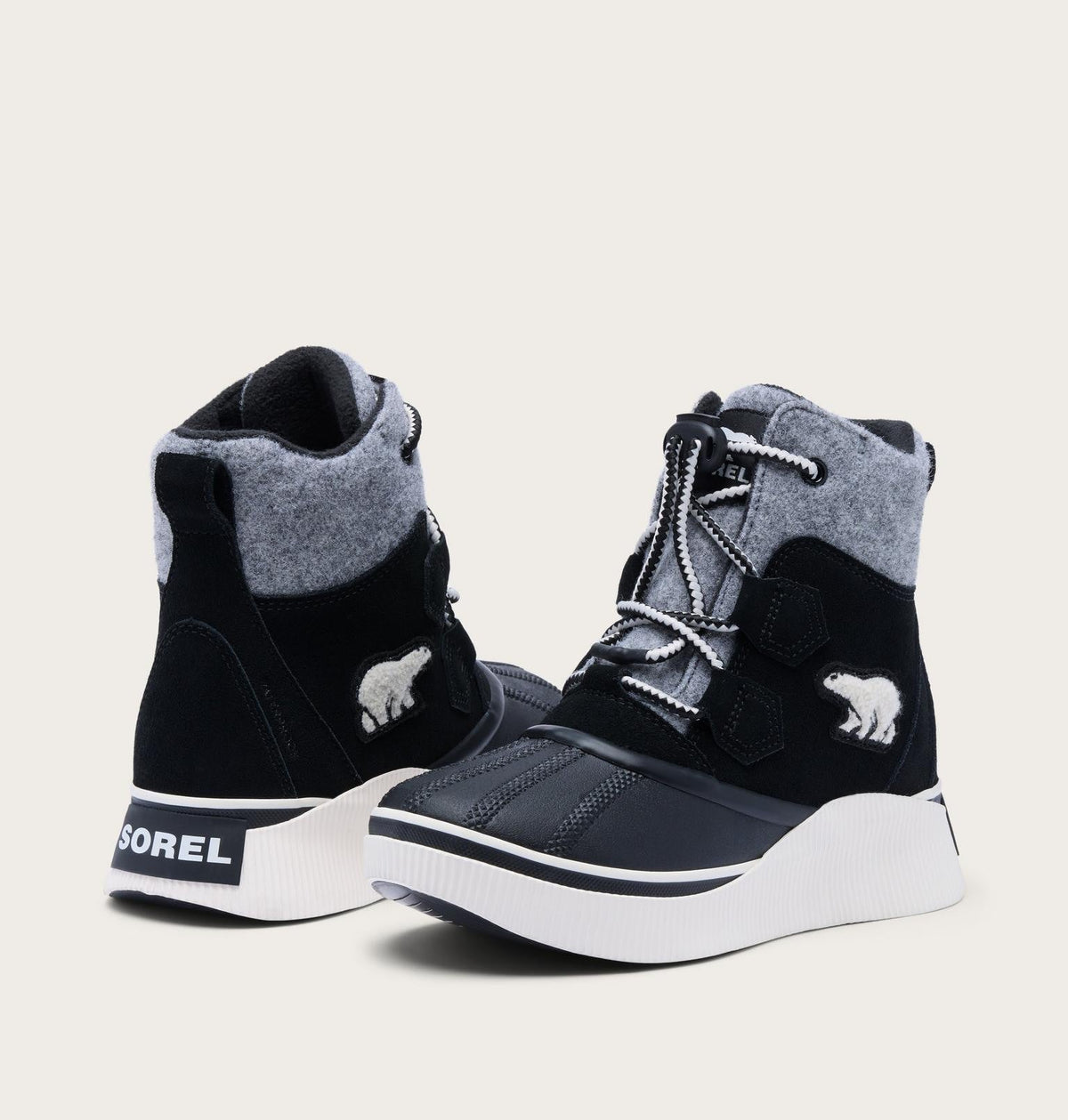 Little Kids Out N About™ IV Chillz Winter Boot - Black, Chalk