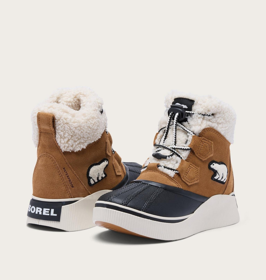Little Kids Out N About™ IV Chillz Winter Boot - Taffy Leather, Black