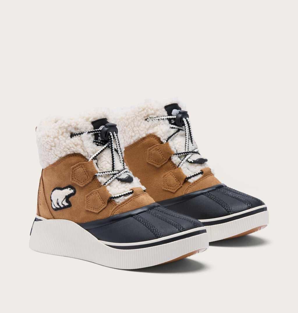 Little Kids Out N About™ IV Chillz Winter Boot - Taffy Leather, Black