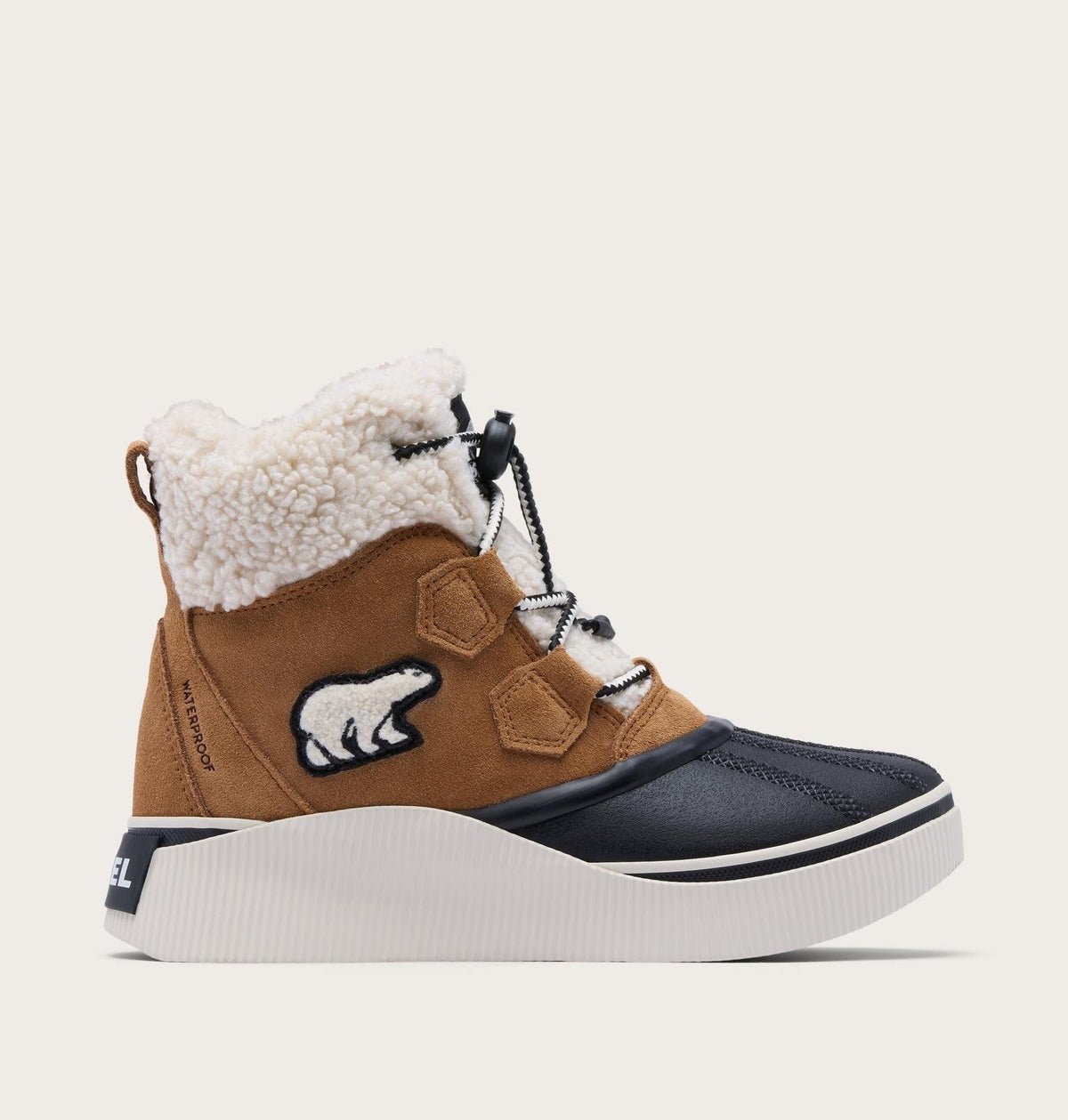 Little Kids Out N About™ IV Chillz Winter Boot - Taffy Leather, Black