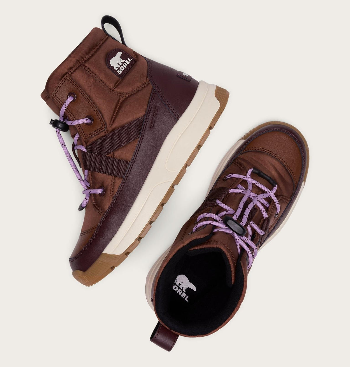 Big Kids Whitney™ III Mid Winter Boot - Dark Auburn, Red Lodge