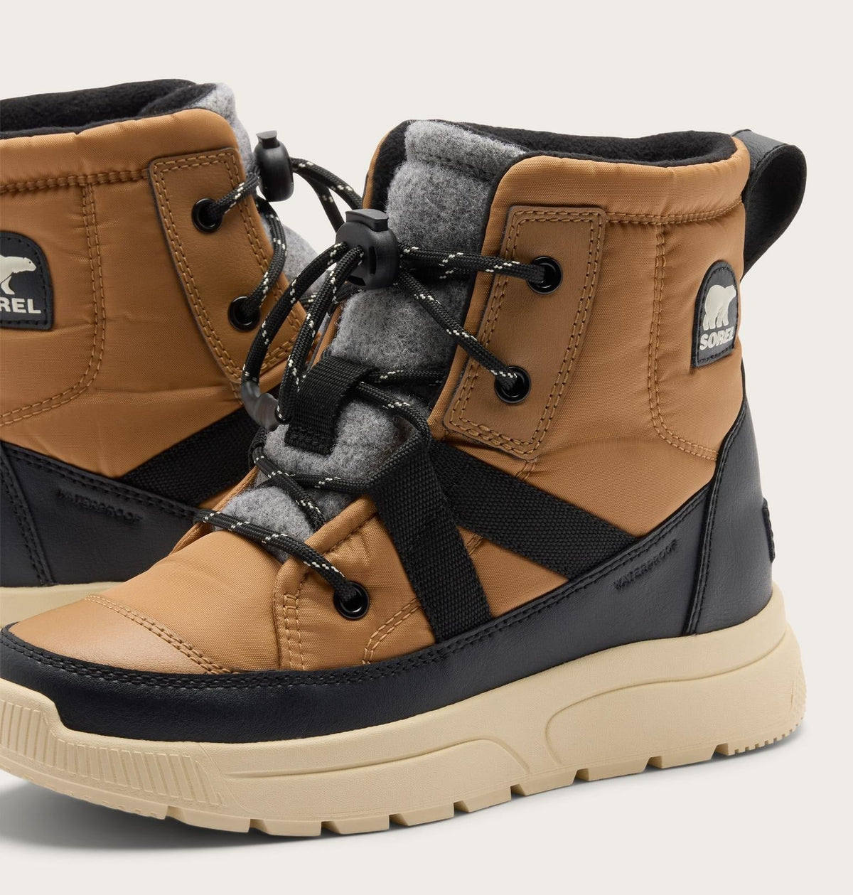 Big Kids Whitney™ III Mid Winter Boot - Tawny Buff, Bleached Ceramic