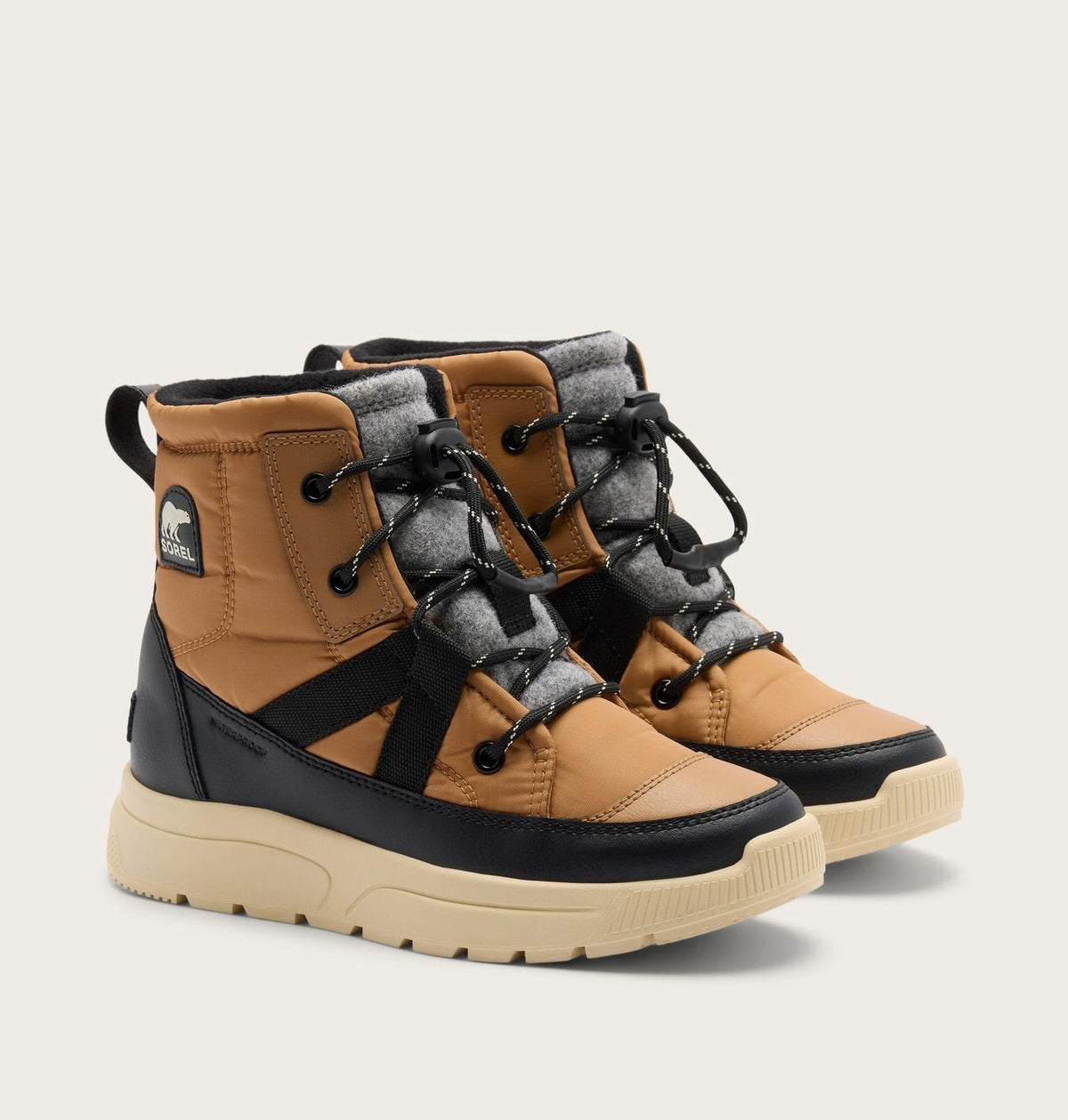 Big Kids Whitney™ III Mid Winter Boot - Tawny Buff, Bleached Ceramic
