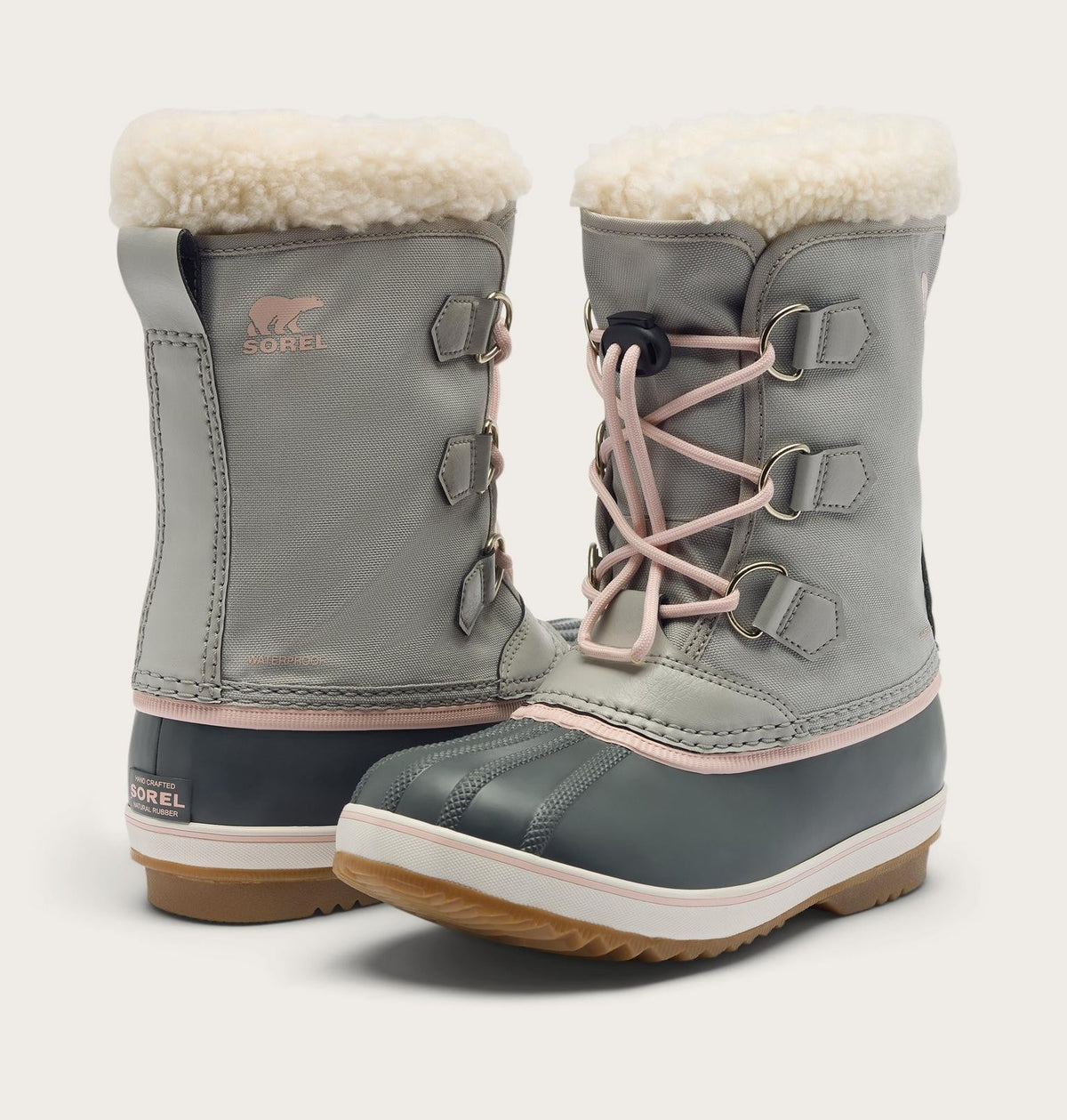 Big Kids Yoot PAC™ Nylon Winter Boot - Dove, Gum 2