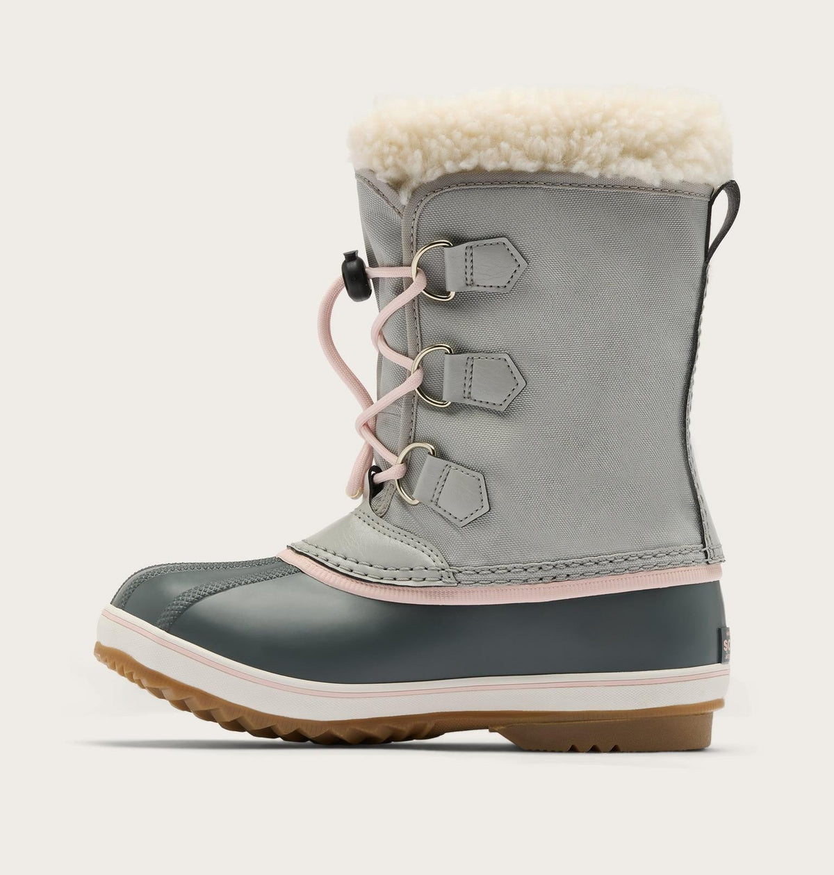 Big Kids Yoot PAC™ Nylon Winter Boot - Dove, Gum 2