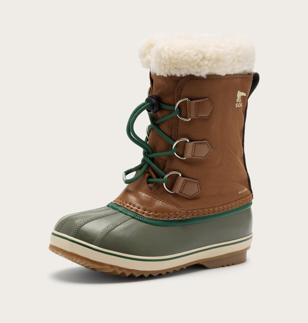 Big Kids Yoot PAC™ Nylon Winter Boot - Velvet Tan, Stone Green
