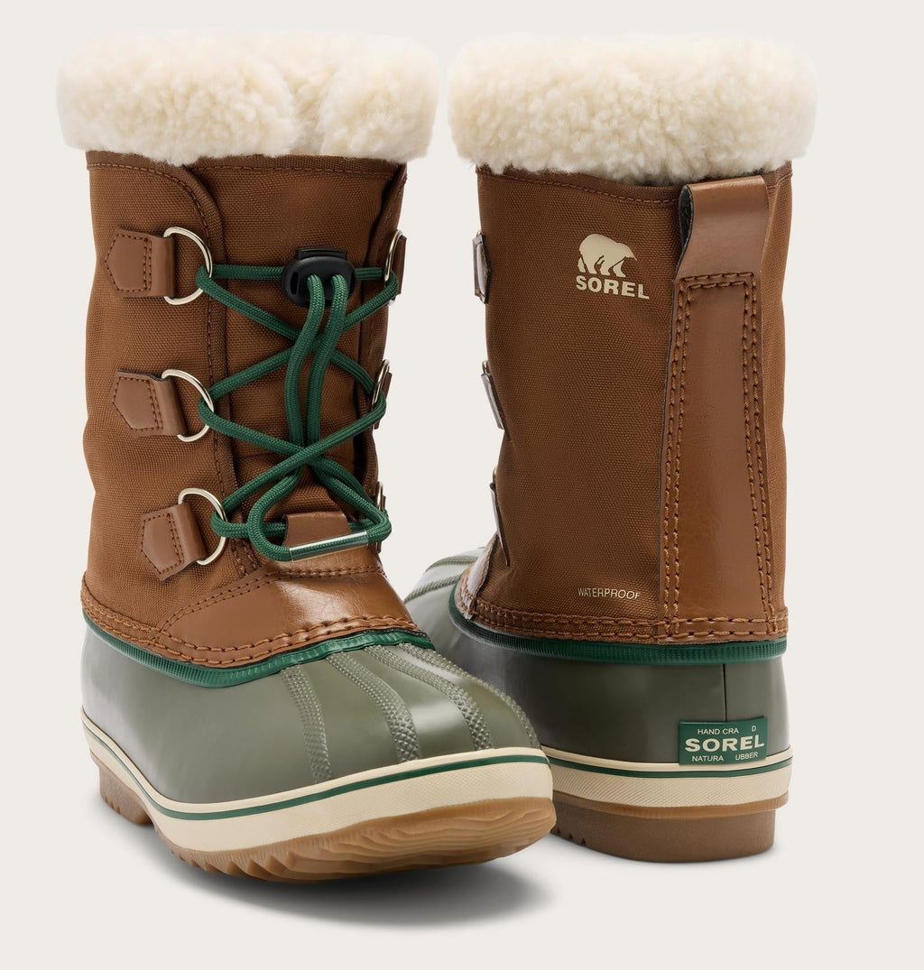 Big Kids Yoot PAC™ Nylon Winter Boot - Velvet Tan, Stone Green