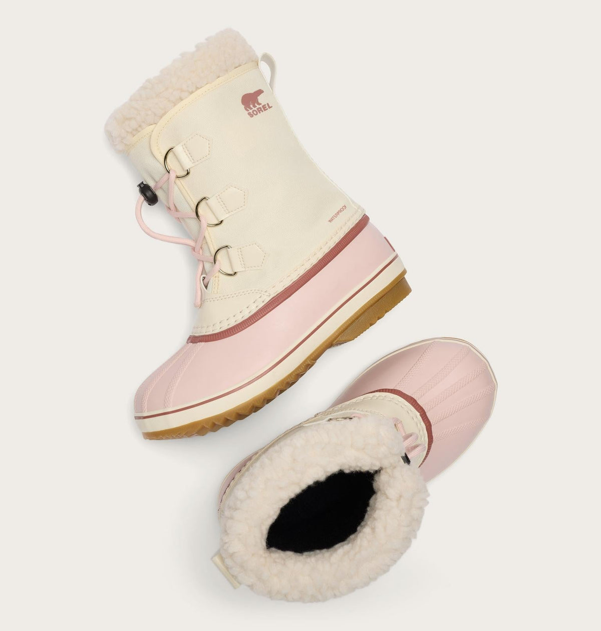 Little Kids Yoot PAC™ Nylon Winterboot - Snow, Pink Salt