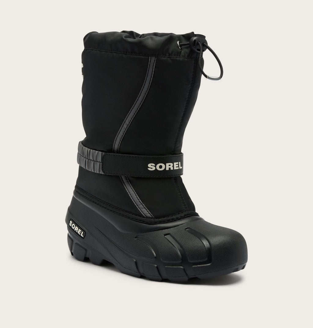 Big Kids Flurry™ Winter Boot - Black, Sea Salt