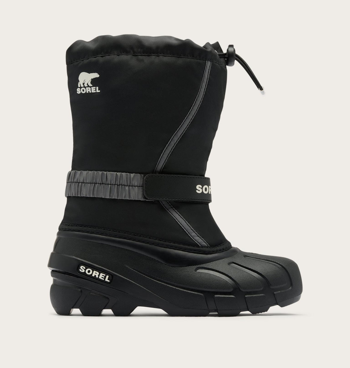 Big Kids Flurry™ Winter Boot - Black, Sea Salt