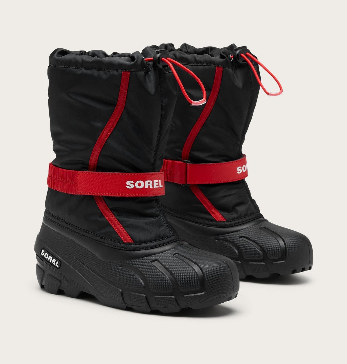 Big Kids Flurry™ Winter Boot - Black, Bright Red
