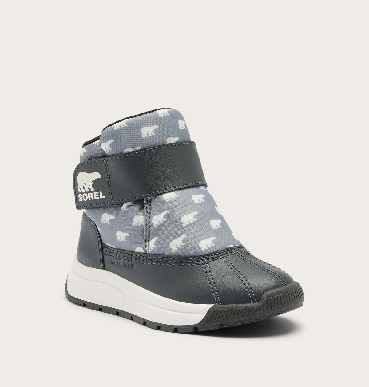 Toddler Whitney™ III Strap Mid Waterproof Boot - Chrome Grey, Grill