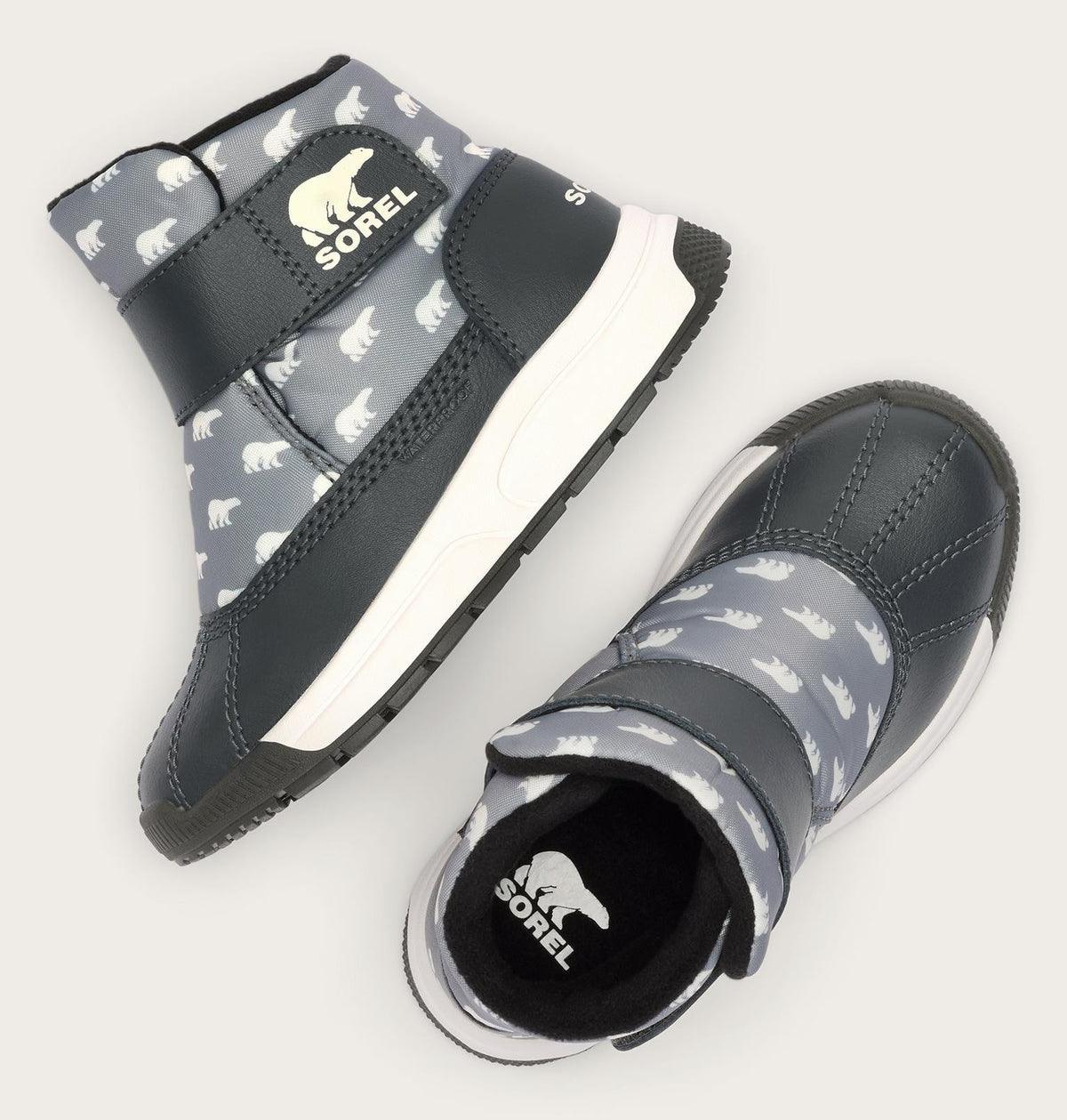 Toddler Whitney™ III Strap Mid Waterproof Boot - Chrome Grey, Grill