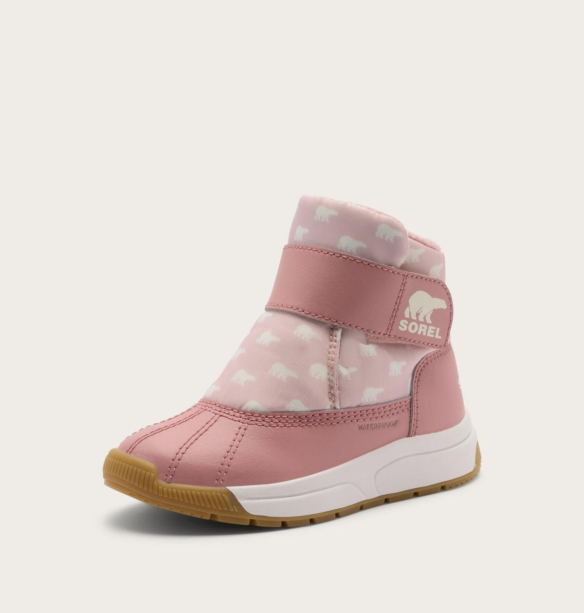 Toddler Whitney™ III Strap Mid Waterproof Boot - Pink Salt, Eraser Pink
