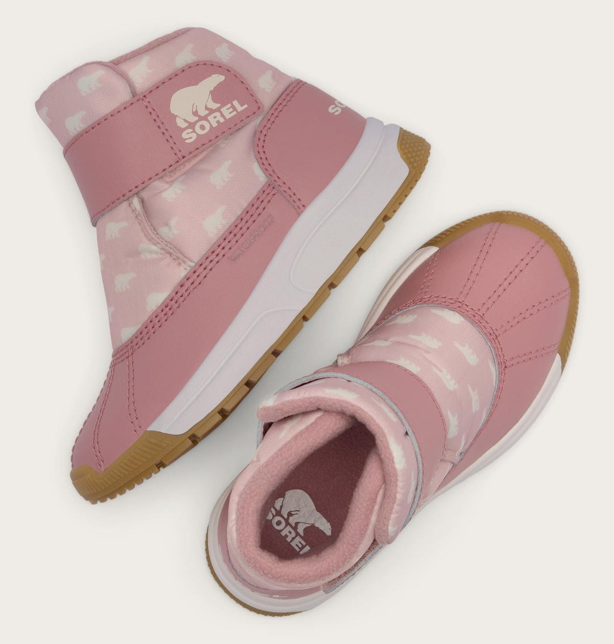 Toddler Whitney™ III Strap Mid Waterproof Boot - Pink Salt, Eraser Pink