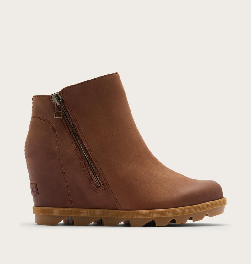 Joan Rhapsody™ Zip Women's Wedge Boot - Dark Auburn, Gum 2