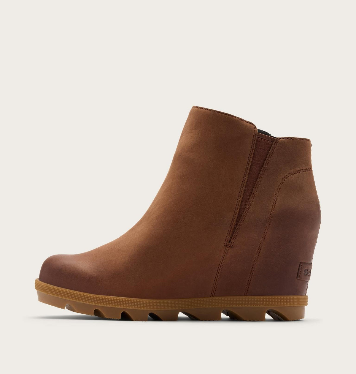 Joan Rhapsody™ Zip Women's Wedge Boot - Dark Auburn, Gum 2