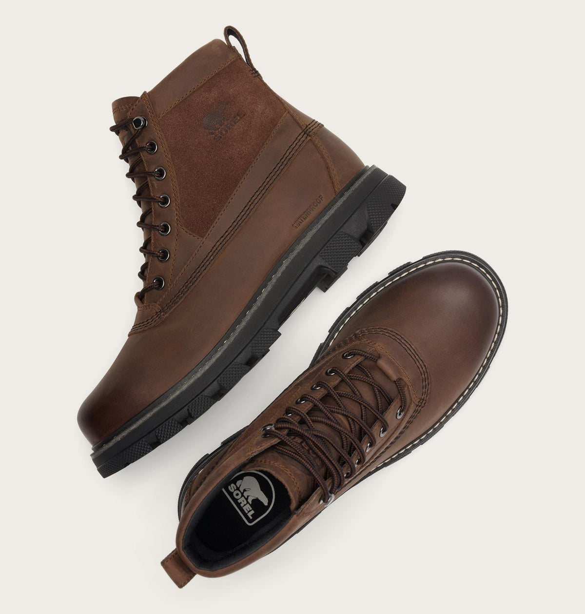 Lark-47™ Men's Waterproof Boot - Tobacco, Black