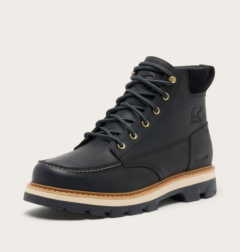 Lark-47™ Moc Toe Men's Waterproof Boot - Black, Bleached Ceramic